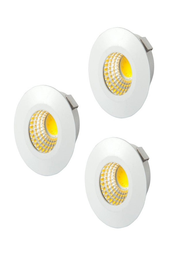 PUFFIN Led 3W Round Panel Ceiling Light, (Warm White, Pack of 3) - Image 1