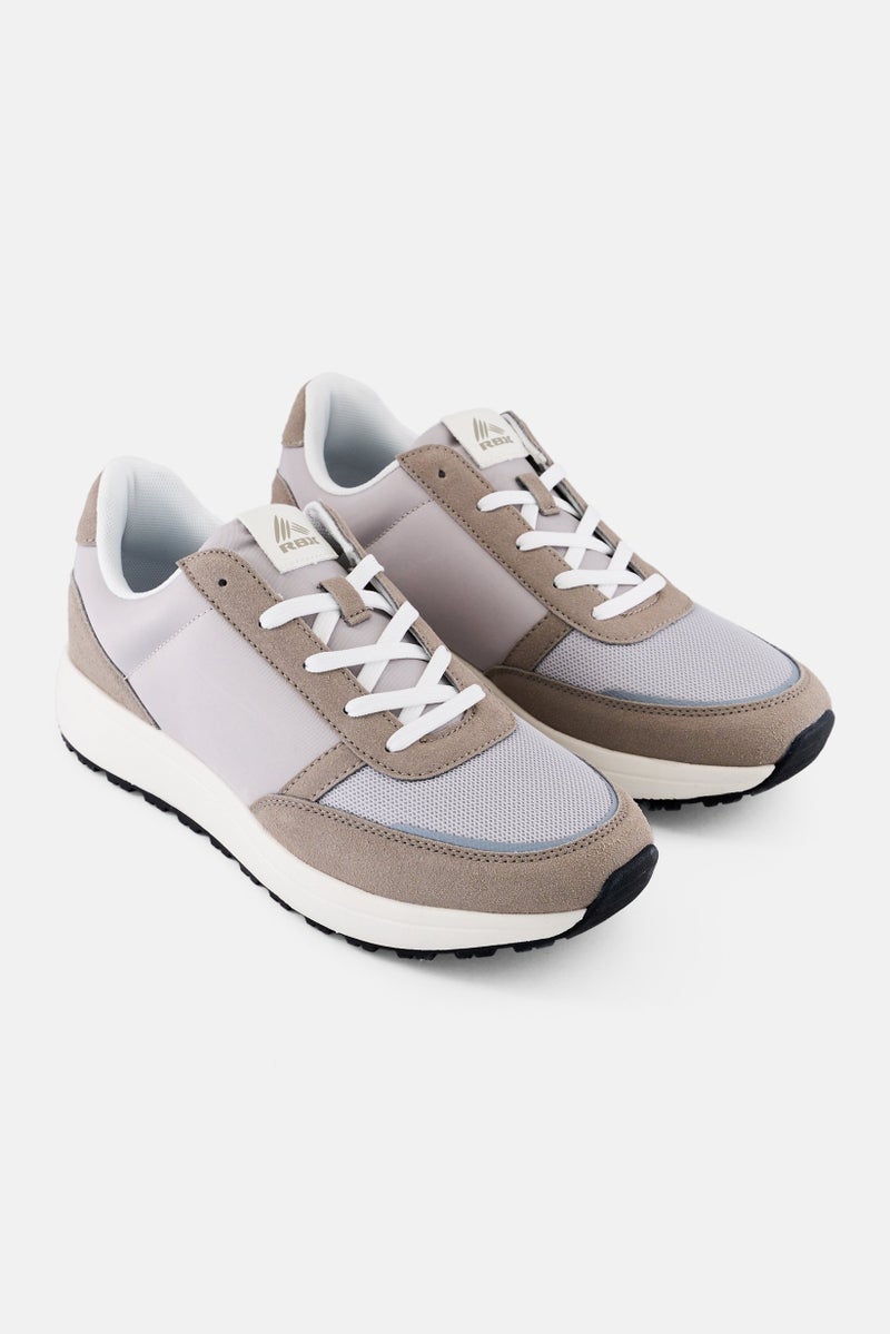 RBX Men Lace Up Running Shoes, Grey - Image 1