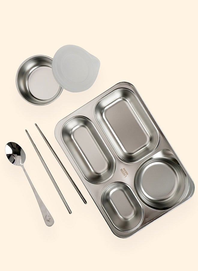 Little Surprise Box, Orange Travel theme Stainless Steel Tiffin/Lunch Box for Kids and Adults - Image 4