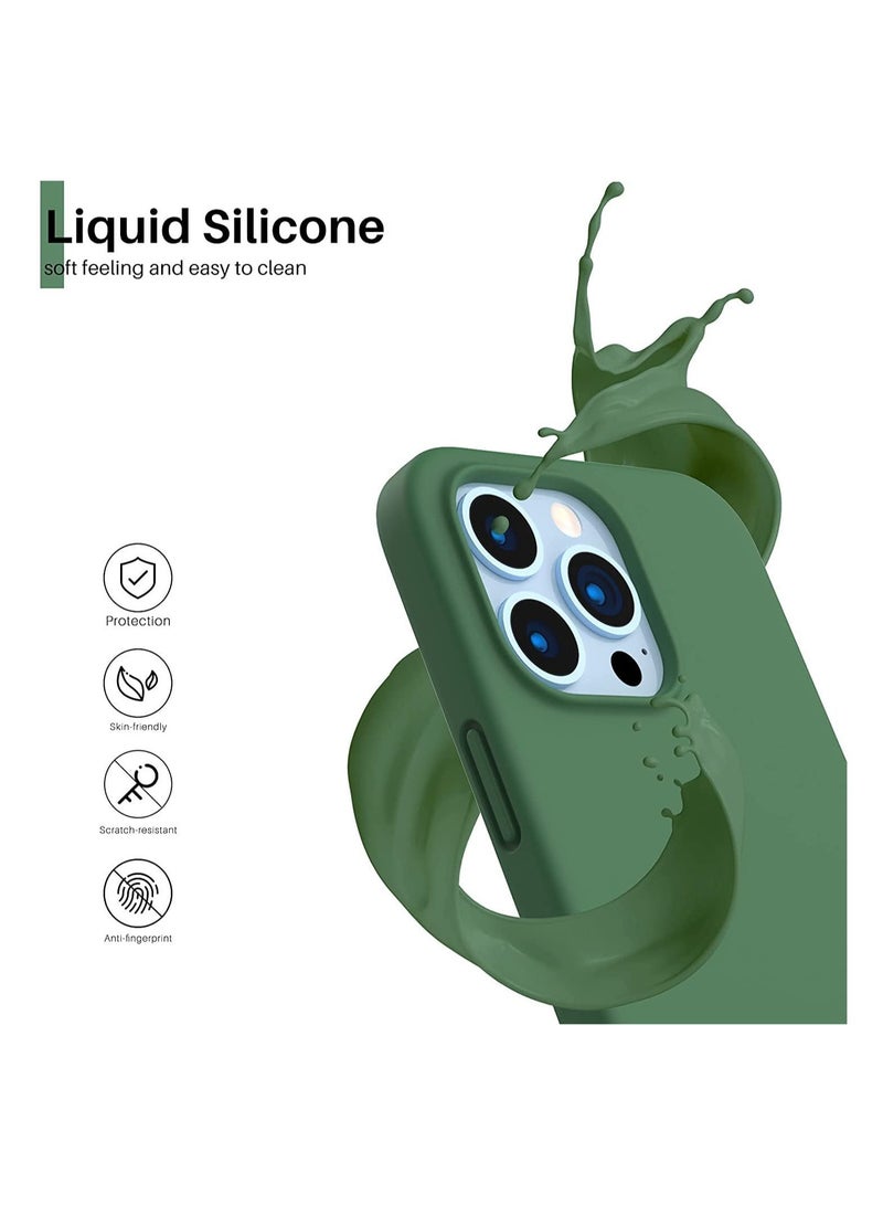 ELTRAZONE Silicone Protective Case Compatible with iPhone 14 Pro Soft Liquid Gel Rubber Cover Shockproof Bumper Anti-Scratch Anti-Fingerprint Anti-Drop Slim Cover for iPhone (for iPhone 14 Pro  ) - Image 2