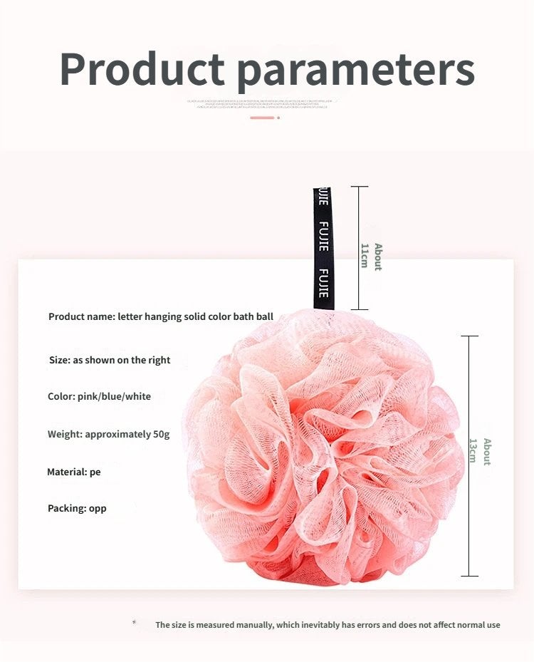 4 قطع إسفنج استحمام شبكي لوفة متعدد الألوان 13 سم - Image 2