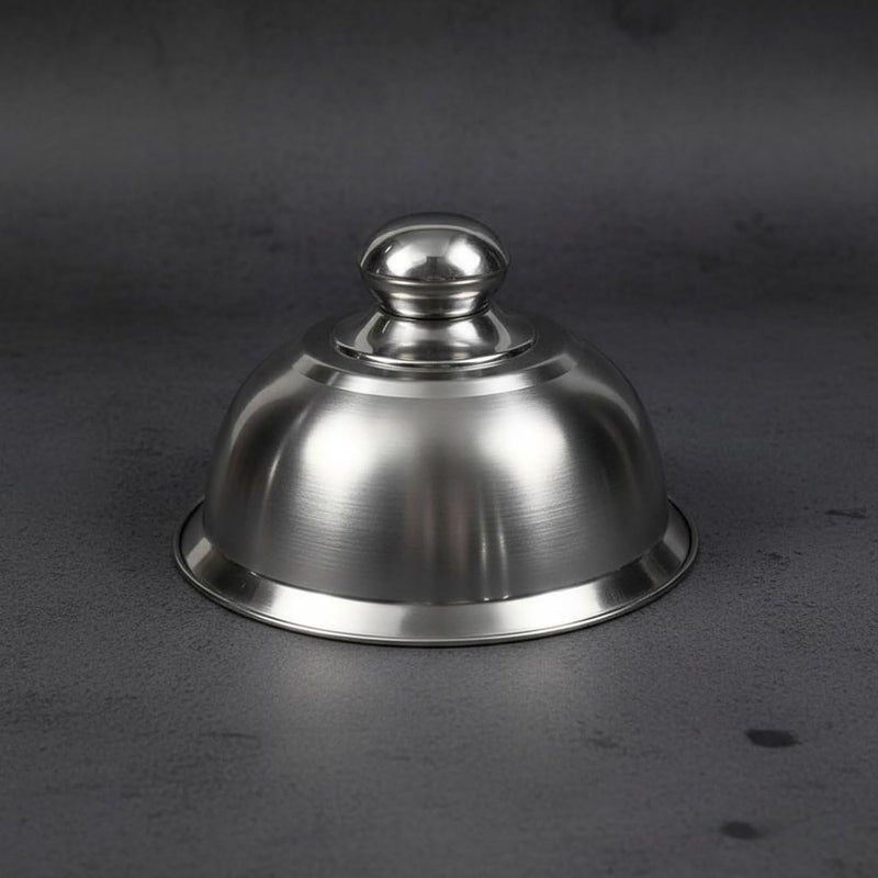 Cheese Melting Dome Versatile Stainless Steel Food Dome Heat Resistant Handle Pot Lid for Kitchen, 24CM, Plastic Handle - Image 5