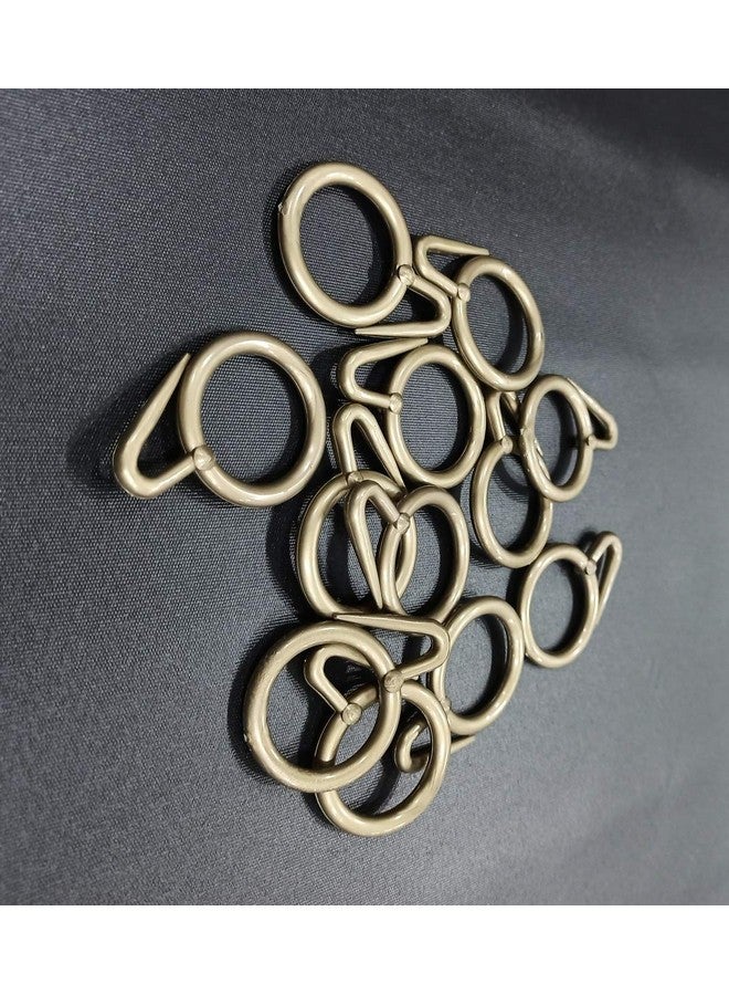 FAPBADRI Plastic Curtain Rings for Windows Curtains, Door Curtains, Bathroom Curtains and Other Multipurpose Usage - Colour: Antique Gold - 100 Pieces - Image 4