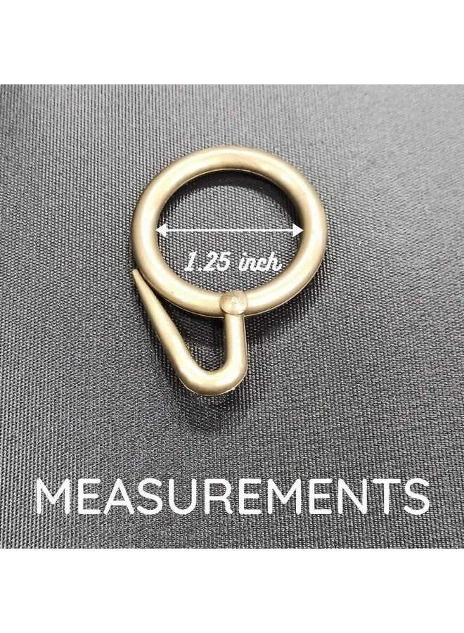 FAPBADRI Plastic Curtain Rings for Windows Curtains, Door Curtains, Bathroom Curtains and Other Multipurpose Usage - Colour: Antique Gold - 100 Pieces - Image 3