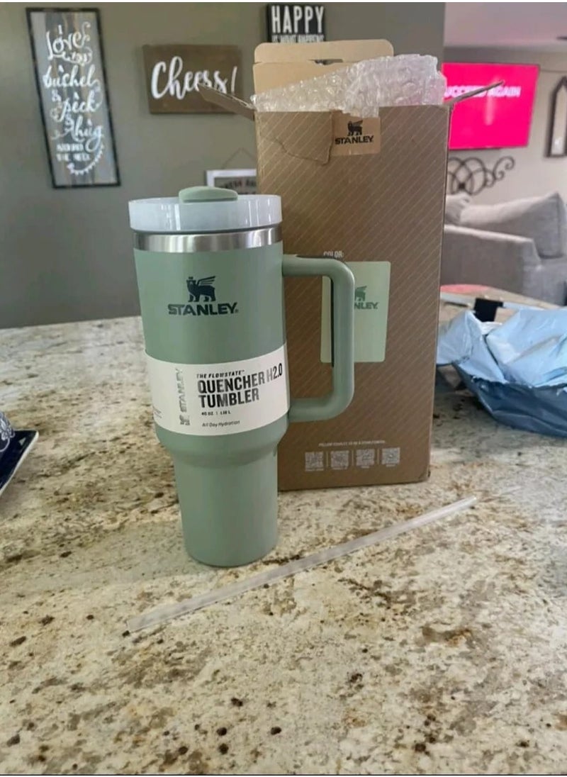Stanley - H2.0 Flow State Stainless Steel Tumbler with Handle and Straw Lid Insulated Reusable Cup for Water, Coffee, Smoothies & More, Travel Mug, Cupholder Friendly 30 oz - Image 1