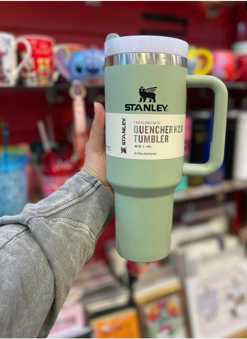 Stanley - H2.0 Flow State Stainless Steel Tumbler with Handle and Straw Lid Insulated Reusable Cup for Water, Coffee, Smoothies & More, Travel Mug, Cupholder Friendly 30 oz - Image 1
