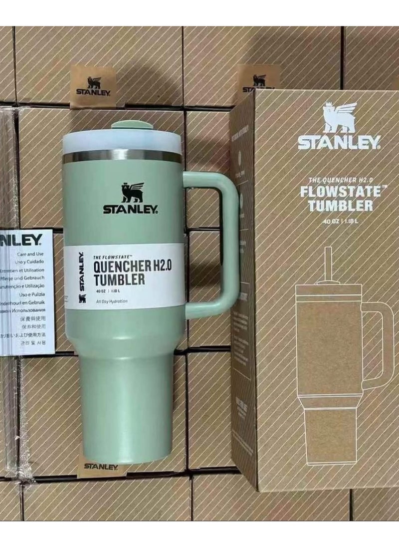 Stanley - H2.0 Flow State Stainless Steel Tumbler with Handle and Straw Lid Insulated Reusable Cup for Water, Coffee, Smoothies & More, Travel Mug, Cupholder Friendly 30 oz - Image 1