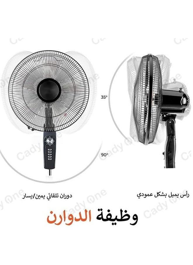 كادي ون - مروحة عموديه قائمة مزودة ب 5 شفرات عالية الأداء و 3 سرعات بقوة 45 واط - Image 1