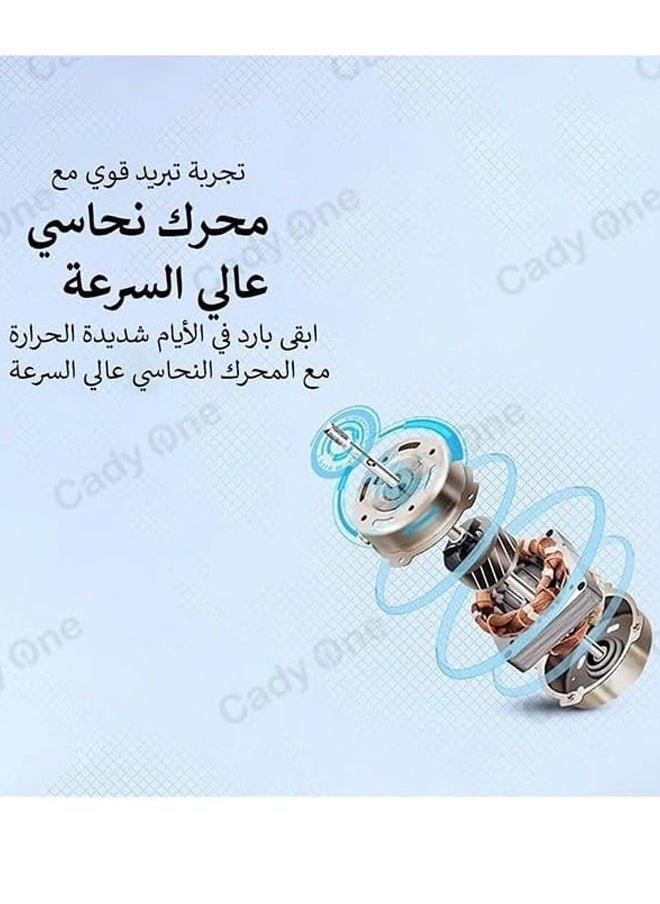 كادي ون - مروحة عموديه قائمة مزودة ب 5 شفرات عالية الأداء و 3 سرعات بقوة 45 واط - Image 1