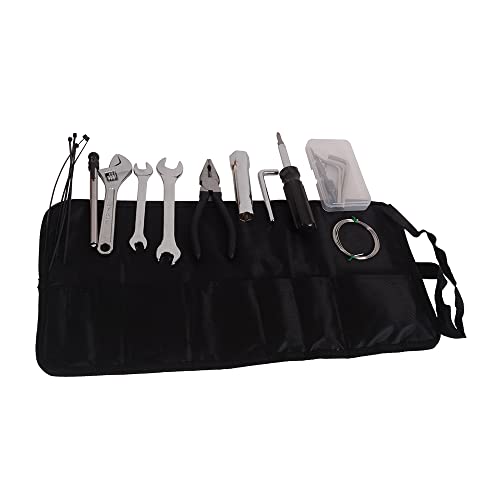 MOTO4U 12PC Universal Compact Repair Tool Kit for Metric Japanese Motorcycles UTV ATV Snowmobiles Snowbikes and Personal Watercraft - Image 1
