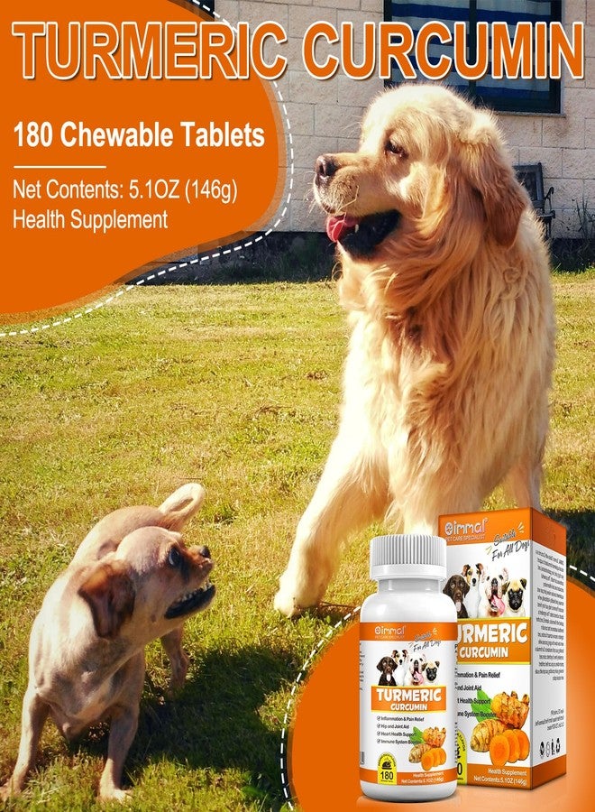 Uruses Turmeric Curcumin for Dogs, Hip & Joint Support, Heart Health Support, Immune System Booster, Dog Joint Supplement for All Ages Breeds & Sizes, 180 Chewable Tablets, Peking Duck Flavor - Image 2