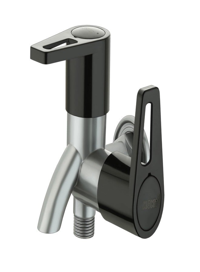MTR Bib Tap Two Way Bib Cock tap Metallic Grey-Black Dual - Image 1