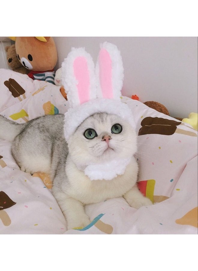 Orgrimmar Orgrimmar Plush Bunny Ears Pet Headband,Rabbit Ear Hat for Cat Small Dogs Party Costume Accessory Headwear  - Image 5