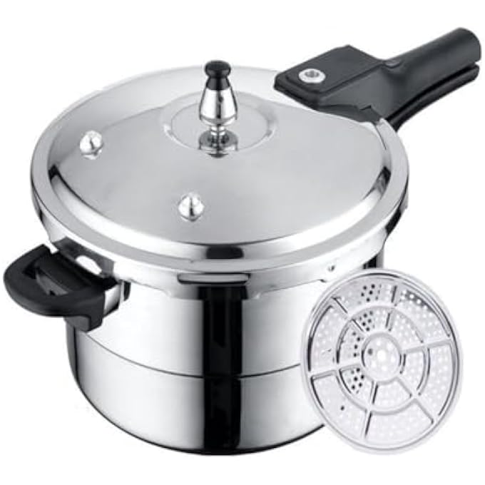 showkah 11L Induction Base Aluminium Alloy Pressure Cooker With Lid Handle  Safety Valve NonStick Cooker Multifunctional Pressure Cooker Cake Maker Steam Cooker PcPc28 11L - Image 1