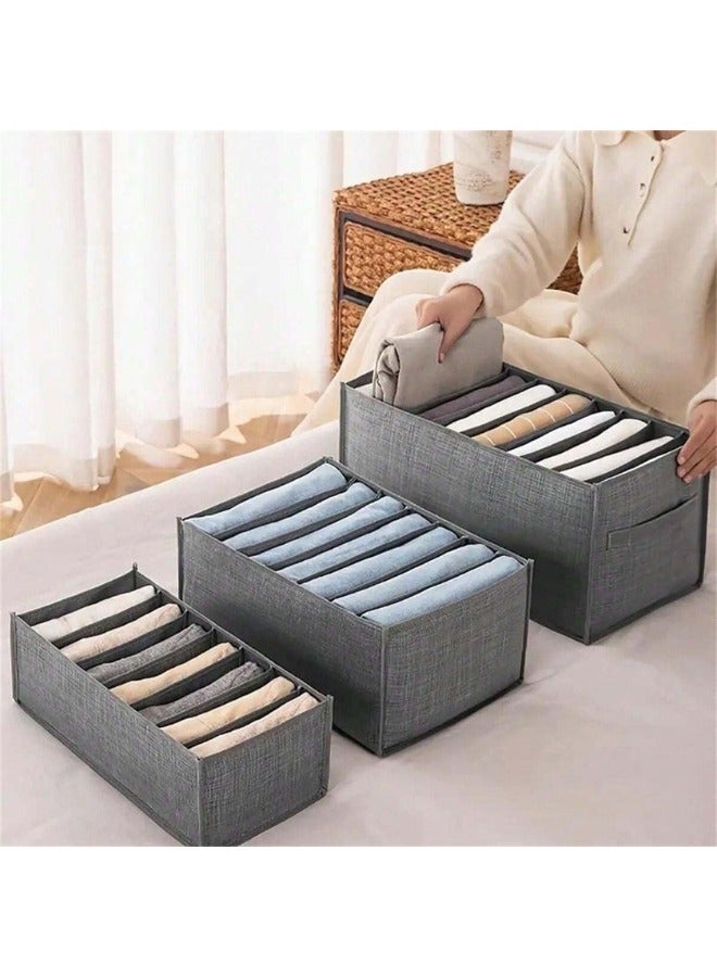 3 pieces of foldable clothes storage organizer of different sizes to organize clothes  - Image 2