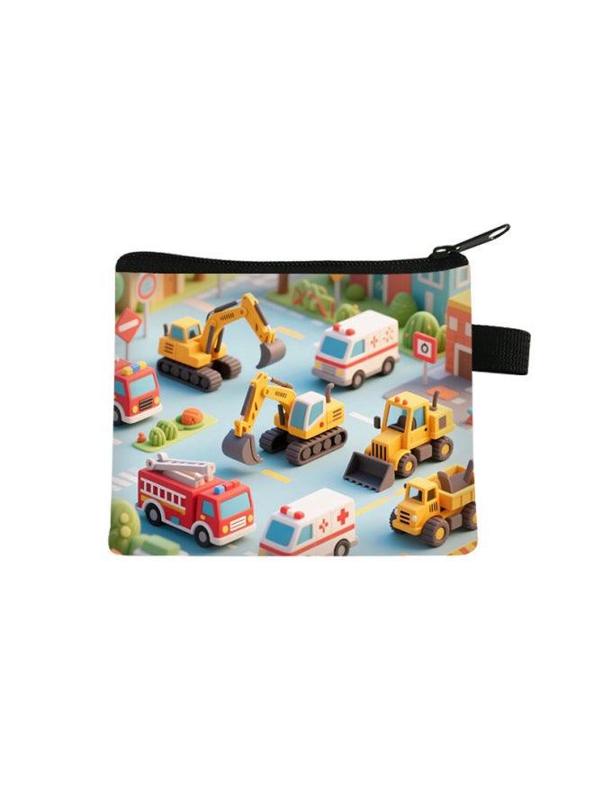 Excavator Coin Purse Children's Mini Storage Bag Student Cute And Cool Large-capacity Storage Card Holder