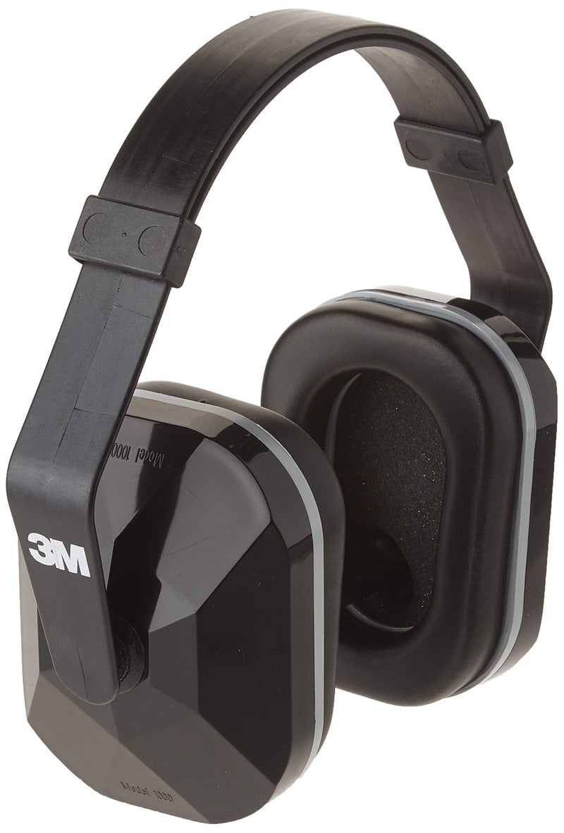 3M Safety TEKK Protection Basic Earmuff, Noise Reduction Rating (NRR) 20 dB, Fully Adjustable Ear Muffs, Soft Foam Ear Cushions Offer All Day Comfort, Black, One Size Fits Most (90540) - Image 4
