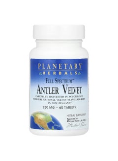 PLANETARY HERBALS Planetary Herbals, Full Spectrum™ Antler Velvet, 250 mg, 60 Tablets (125 mg per Tablet)  - Image 1