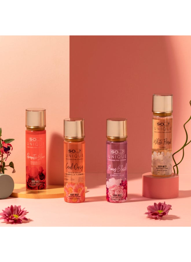 So..? - Unique Women's Vegan Sweet Pea Body Mist | 150ml | Delightfully Floral & Sweet | Long-Lasting, Cruelty-Free Women's Fragrance Spray | Refreshing Scent For Daily Wear - Image 1