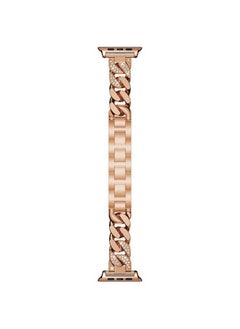 Replacement Band For Apple Watch Series 1/2/3/4 44mm Rose Gold/White