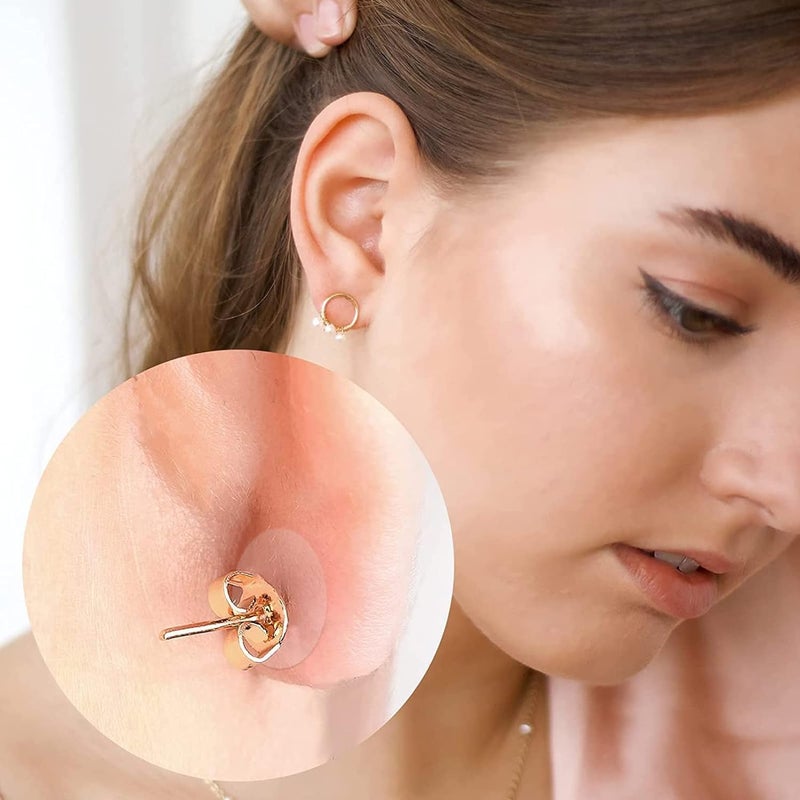 JOICE IMPEX Invisible Ear Lobe Support for Earrings Earlobe Tapes and Stickers Earring Supporter for Heavy Earrings Support Patches Girls & Women(ear lobe) (Pack of 10) - Image 3