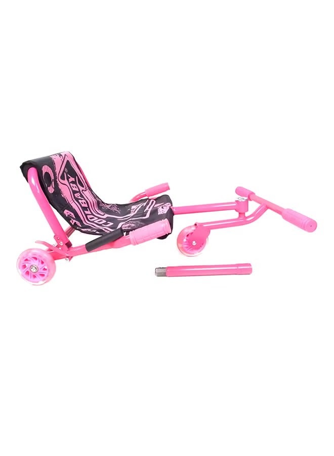 Wave Roller 3-Wheel Wave Roller Ride On Toy In Black/Pink With Comfortable Seat For Kids - Image 1