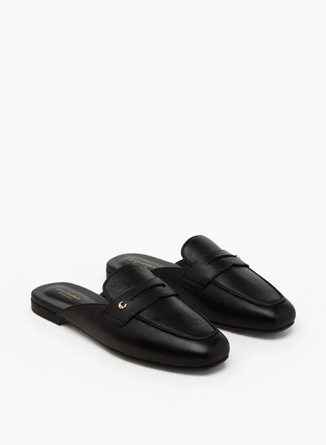 لو كونفورت Women Leather Slip-On Mules