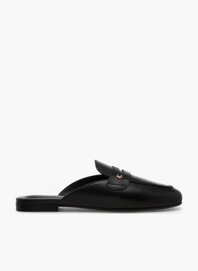 لو كونفورت Women Leather Slip-On Mules