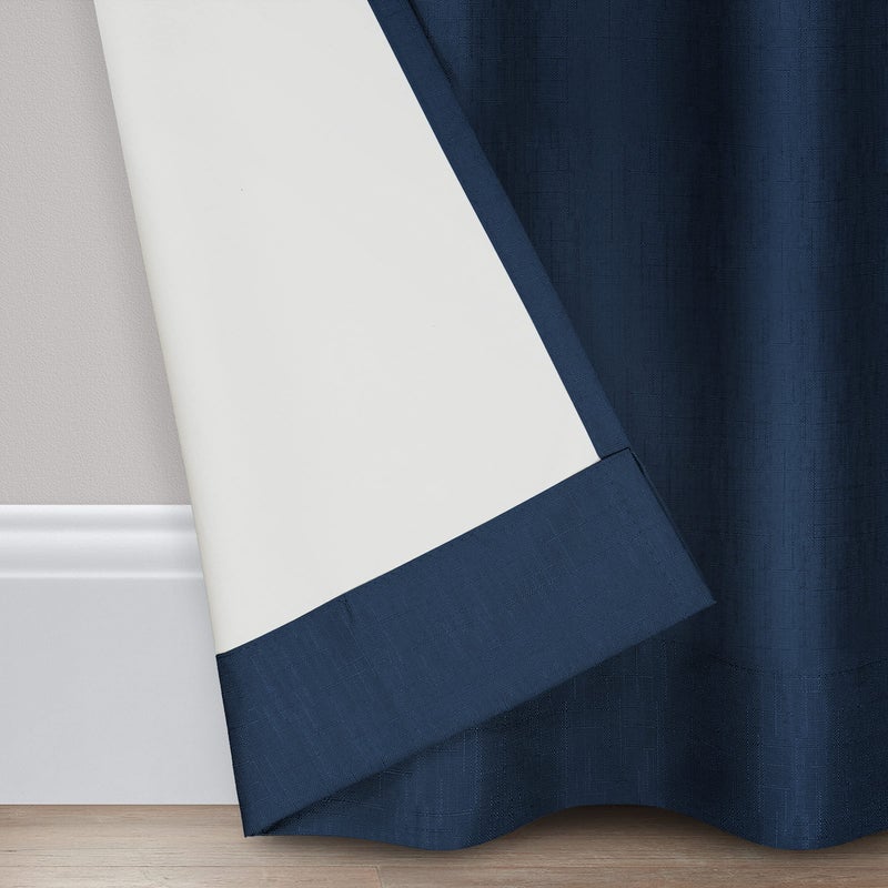 Eclipse Kids Kendall Blackout Thermal Curtain Panel,Denim, 42 Inch X 63 Inch - Image 4