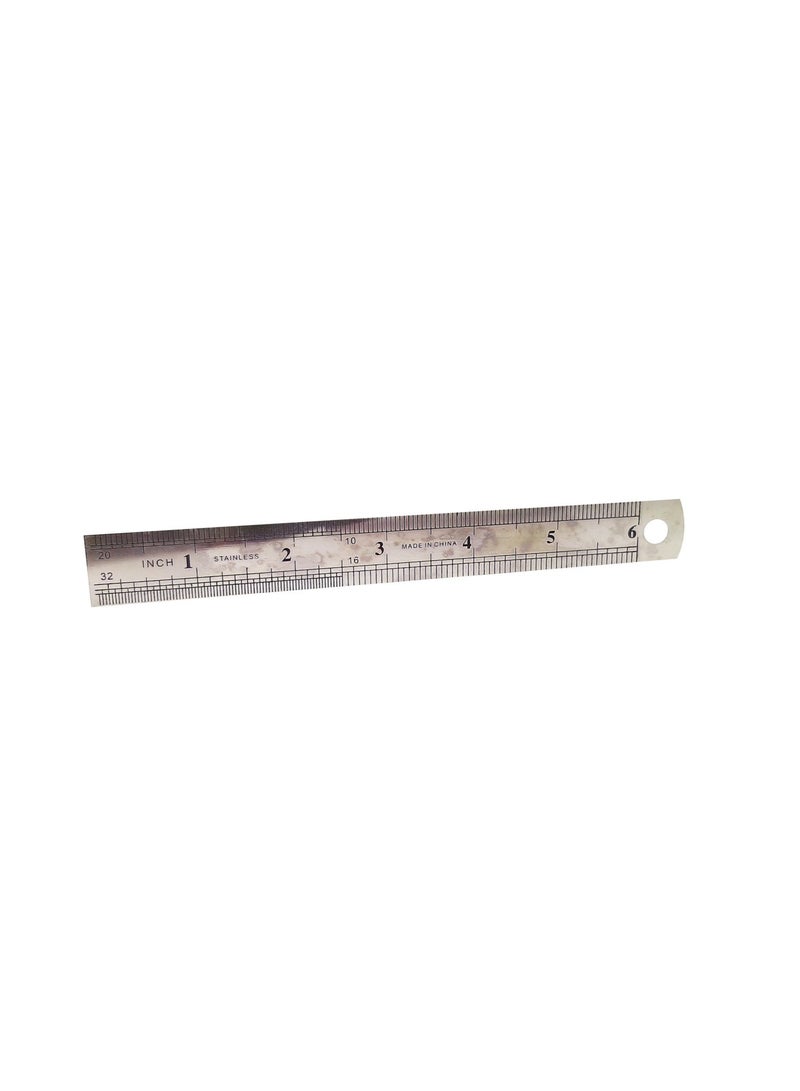 MASCO 15 Cm Stainless Steel Scale, Straight Ruler Measuring Tool (Pack of 20) - Image 2