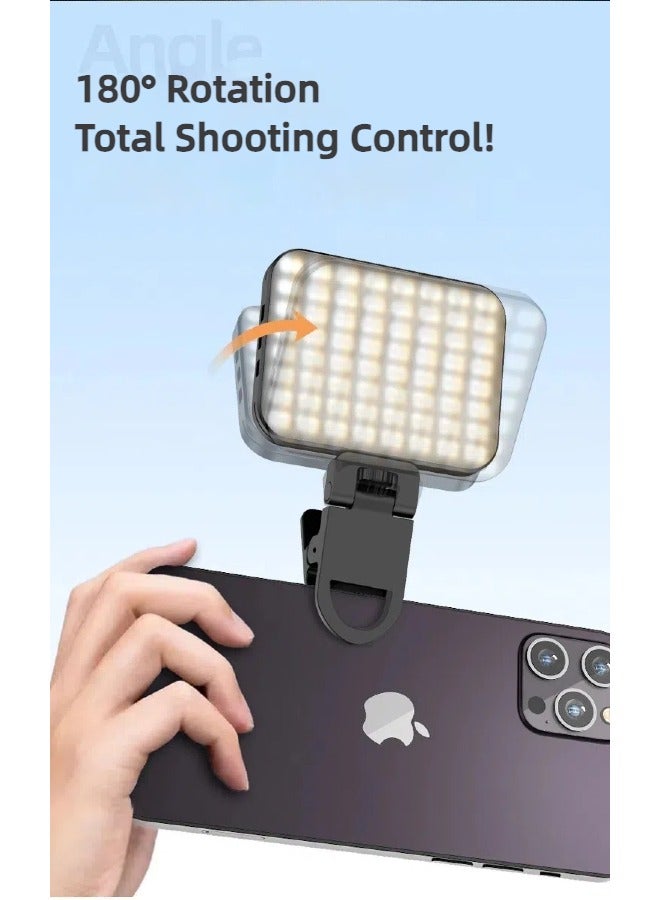 M160 Portable LED Photography Light for Phone, Laptop & Camera | Perfect as Makeup Light, Selfies, Parties, Travel & Live Streaming | Portable & Rechargeable - Image 2
