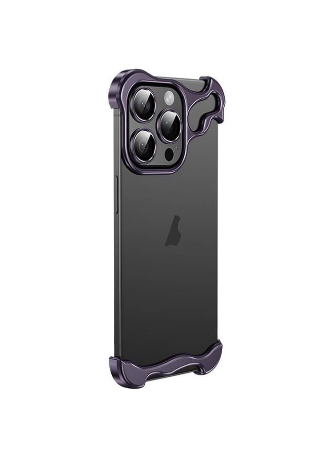 اس-توب جراب لهاتف iPhone 13 Pro Max بدون إطار معدني مع وسادة زاوية مع فيلم عدسة - Image 1
