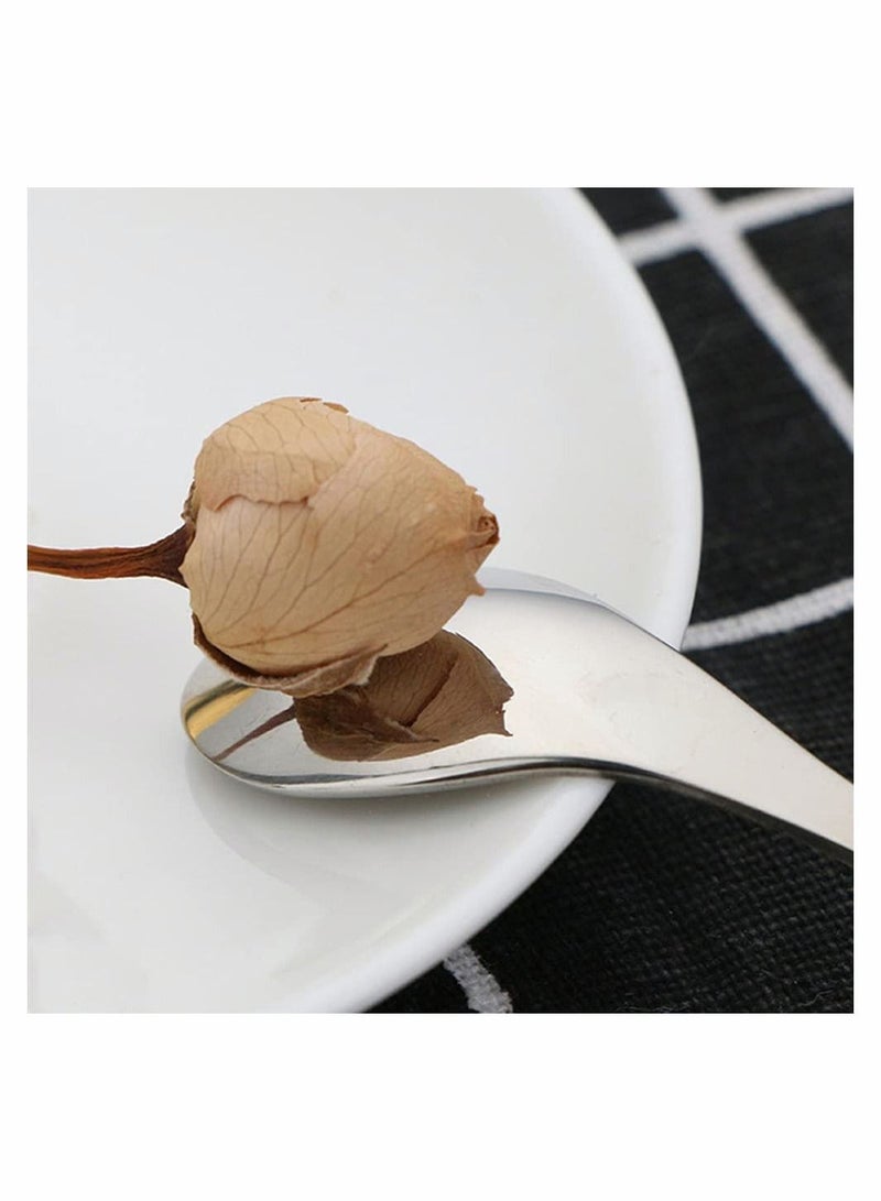 NIBEMINENT 2 Pieces Cute Dessert Spoon Stainless Steel Flamingo Stirring Tea for Espresso Ice Cream (Silver) - Image 3