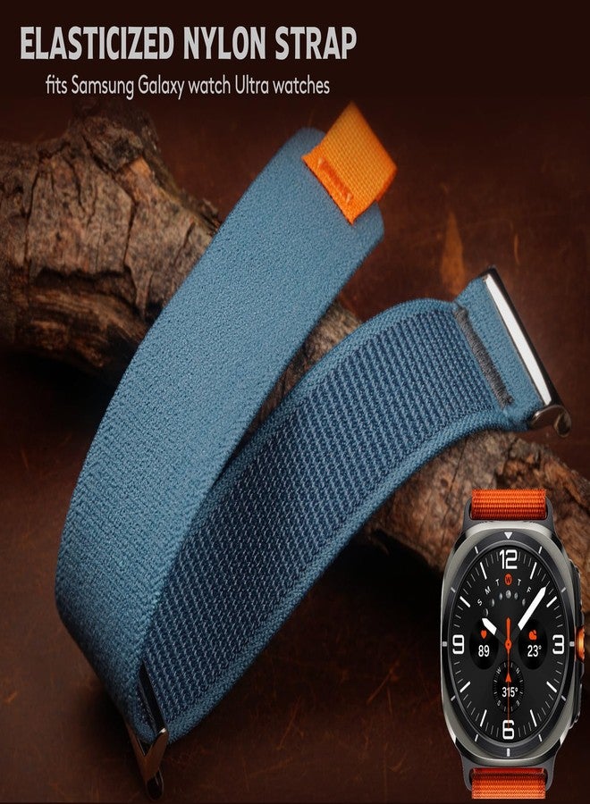 TORBOLLO Compatible with Samsung Galaxy Watch Ultra 47mm Band, Soft Trail Loop Nylon Sport Strap for Galaxy Watch Ultra 47 (2024) - Image 2