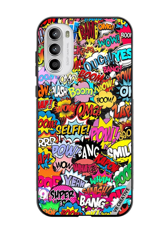 VR CREATIVE Protective Case Cover For Motorola Moto G82 Pop Art Design Multicolour - Image 1