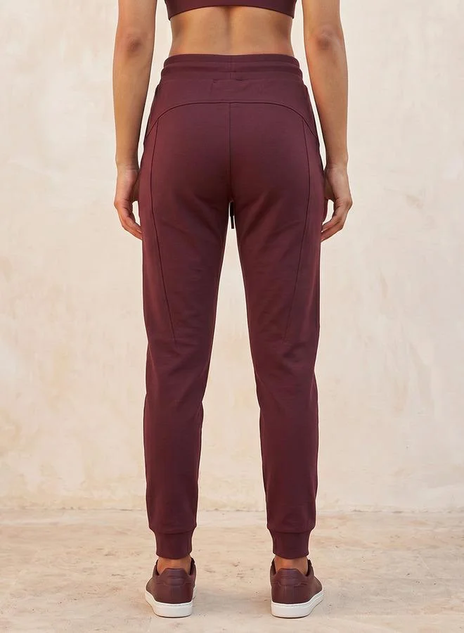 Splash Active BROWN Women Drawstring Waist Joggers for Women | Best Price UAE