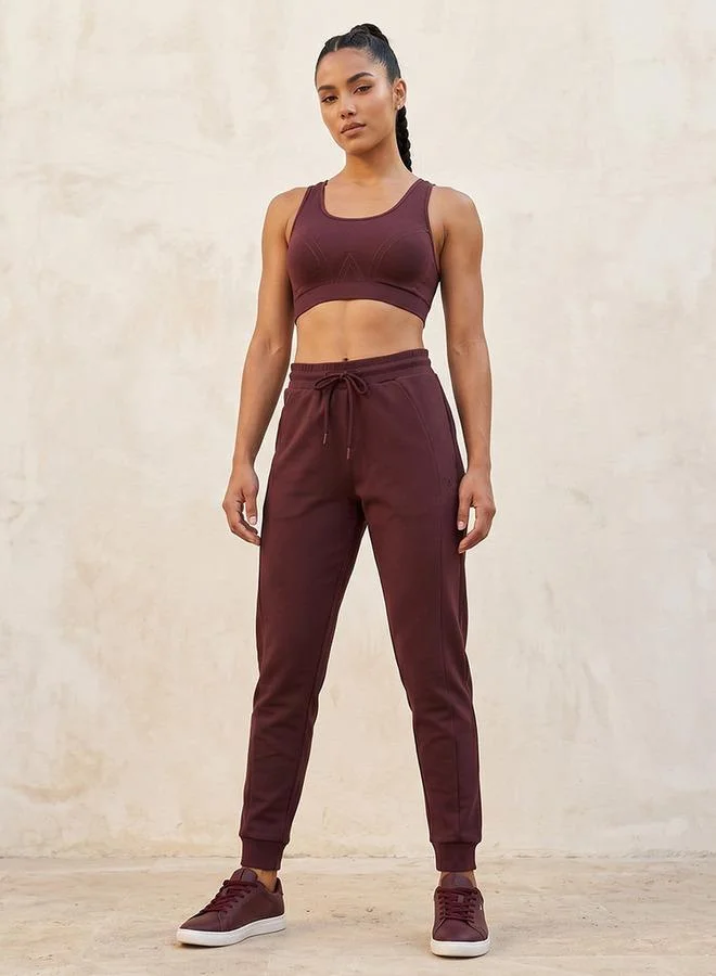 Splash Active BROWN Women Drawstring Waist Joggers for Women | Best Price UAE