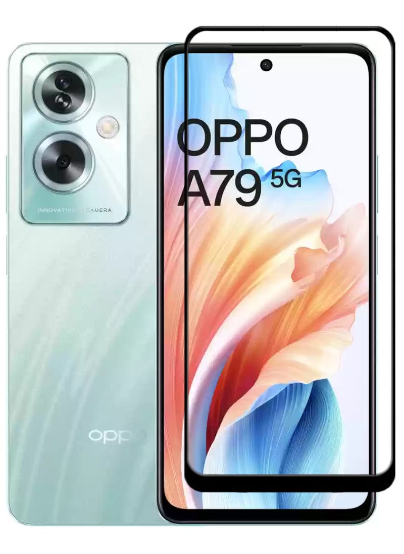 ACLIX Antistatic ESD Dustproof Premium Quality High Definition Tempered Glass Screen Protector Designed For Oppo A79 - Image 1