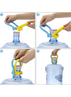 Dominy Drinking Water Bottle Handle, 2 PCS Purified Drinking Water Jug Caps Carrier, 5 Gallon Water Bottle Handle, Lift Labor Energy Saving Ergonomic Grip Handle Carrier, Non-slip Holder Lifter  - Image 4