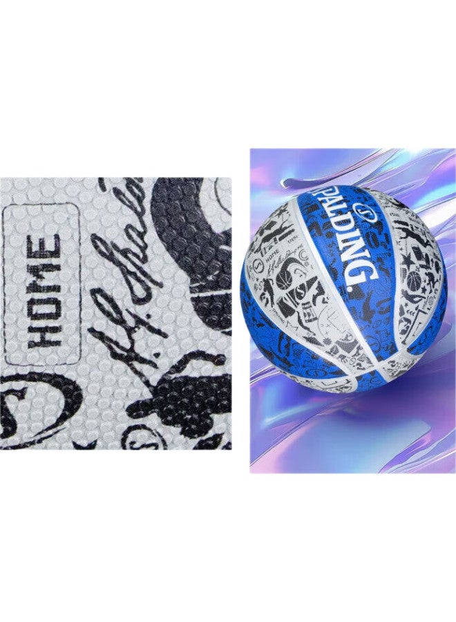 SPALDING Basketball Graffiti Rubber Outdoor Size 7 Ball 84-478Y - Image 2