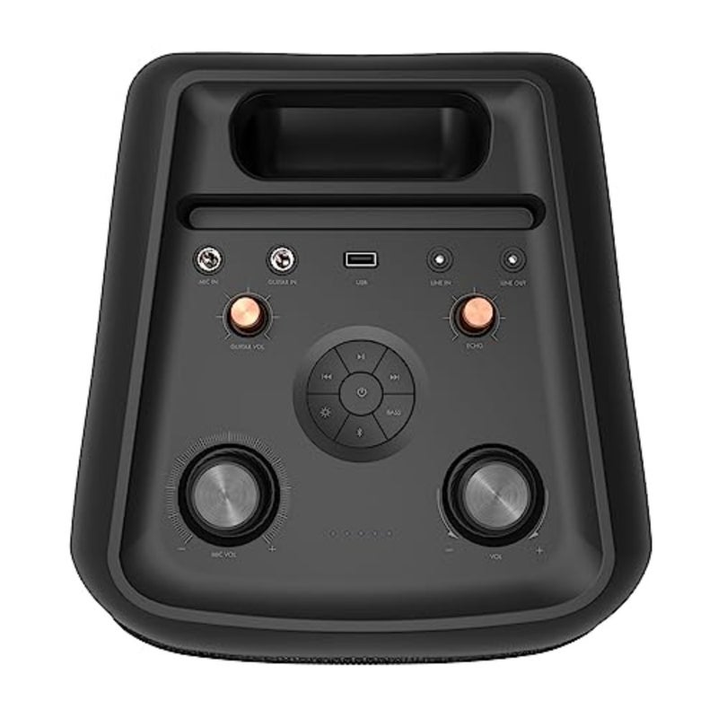 مكبر صوت Klipsch GIG XL Party مزود بميكروفون للمناسبات الخارجية، وجسم بلاستيكي ABS متين، ولمسة نهائية سوداء، وقوة ذروة 100 وات ومدخل ميكروفون مدمج - Image 4
