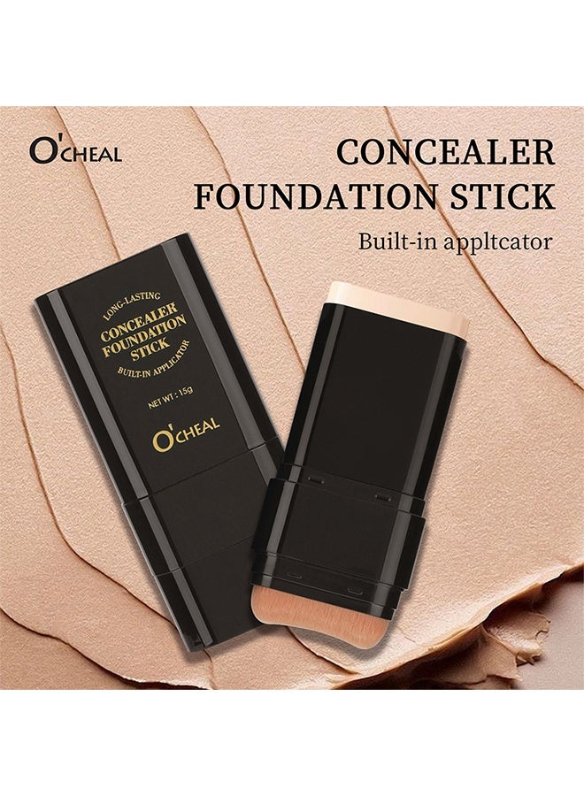 اوكيل عصا كريم الأساس خافي العيوب ، عصا تفتيح خفيفة الوزن تدوم طويلا ، نحت الشوائب ، مكياج جمال خافي العيوب للوجه ، 02 # طبيعة - Image 3