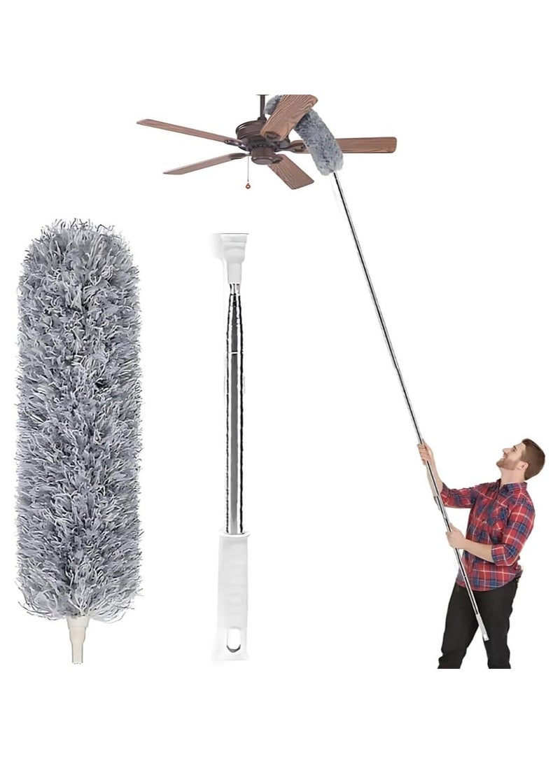 Generic Long Handle Dust Cleaning Brush – Lightweight Duster for High Places and Hard-to-Reach Corners – Soft and Durable Bristles - Image 1