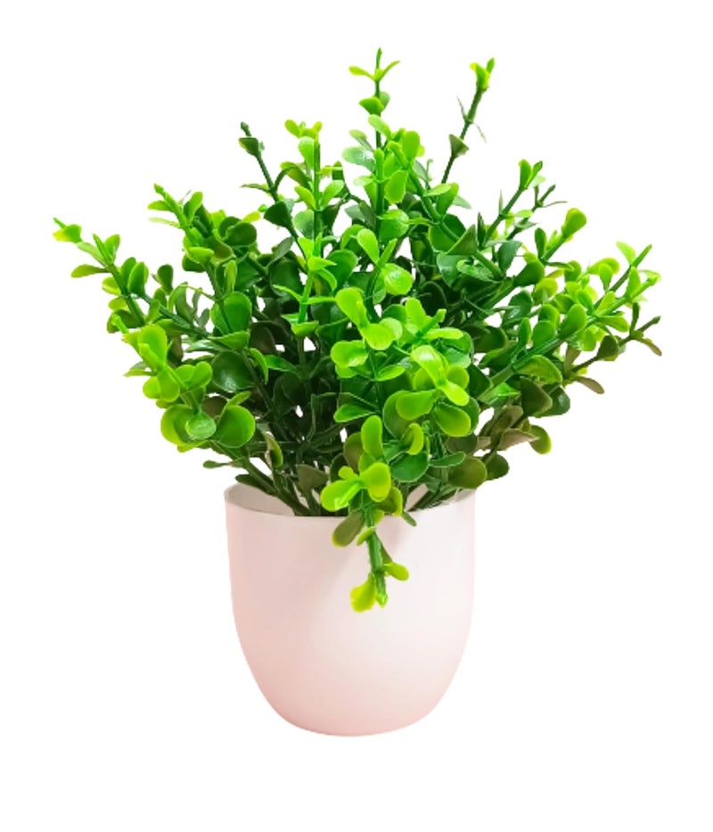 Dekorly Artificial Potted Plants, 8 Pack Artificial Plastic Eucalyptus Plants Small Indoor Potted Houseplants, Small Faux Plants for Home Decor Bathroom Office Farmhouse (Multi-A) - Image 5