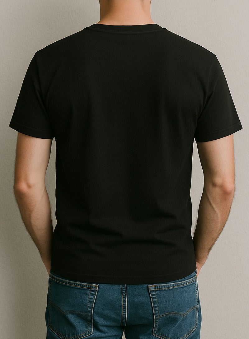 I Love UAE Arabic Calligraphy T-Shirt – Watercolor Flag on Black  National Day Edition - Image 4