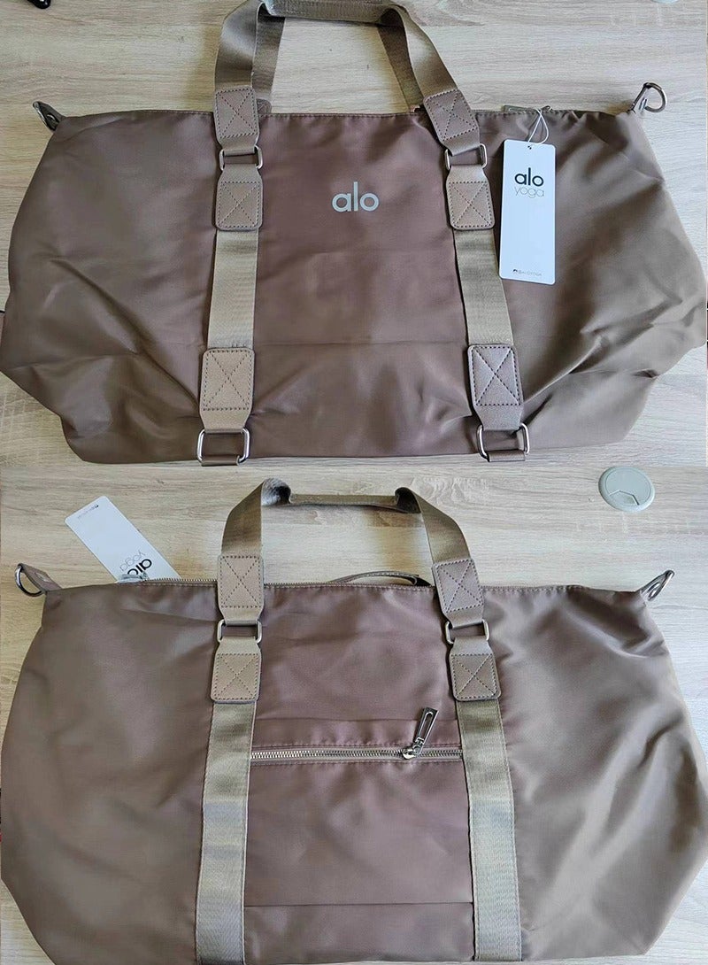 fitness bag hand-held training yoga bag women's wet and dry separation large capacity business trip duffel bag short distance - Image 2