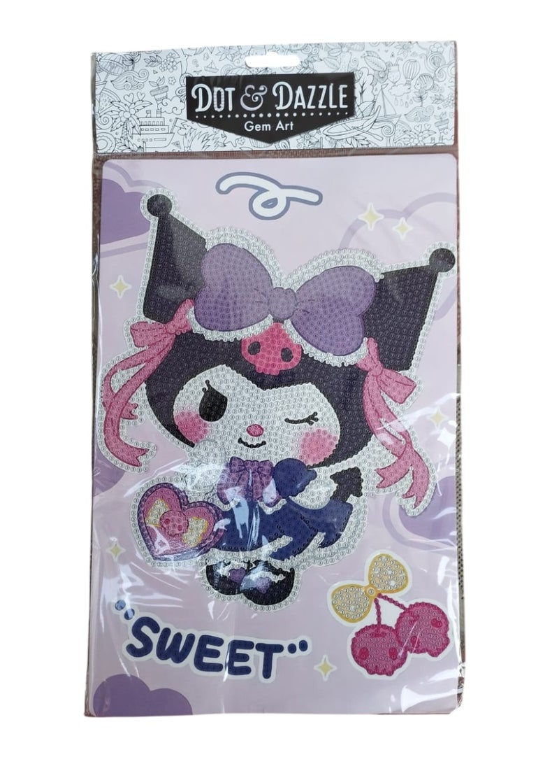 مجموعة الرسم الماسي، لوازم فنية منقطة 5D، فنون حفر كاملة، ملصقات احجار كريمة كرتونية للاطفال - Image 2