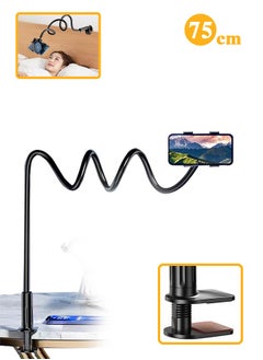 Fazza Cell Phone Clip on Stand Holder, Flexible Long Arms Gooseneck Clip Clamp Stand, Universal Cell Phone Holder, DIY Flexible Gooseneck Mounts with Multiple Function  - Image 1