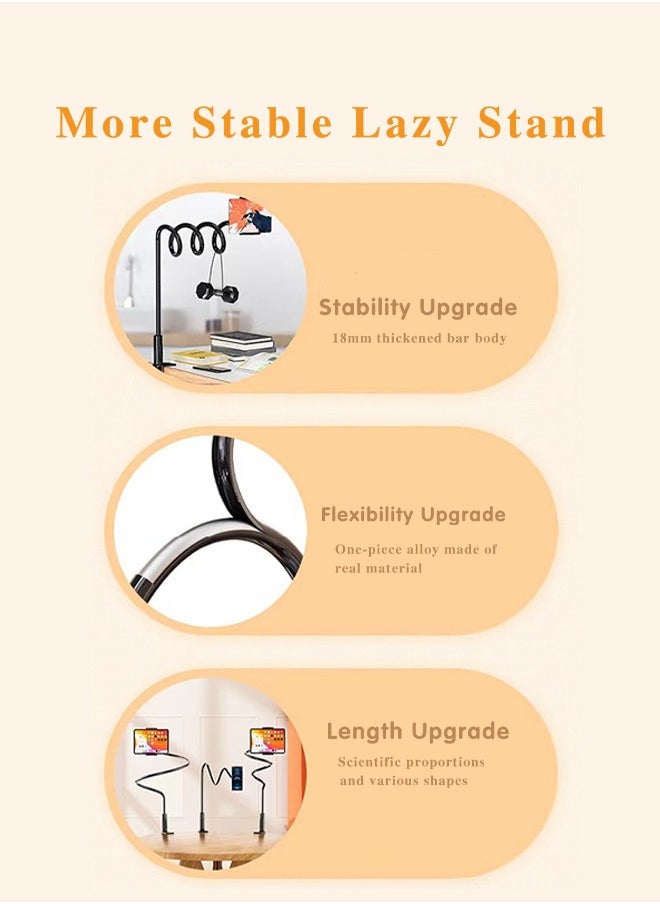 Fazza - Cell Phone Clip on Stand Holder, Flexible Long Arms Gooseneck Clip Clamp Stand, Universal Cell Phone Holder, DIY Flexible Gooseneck Mounts with Multiple Function - Image 1