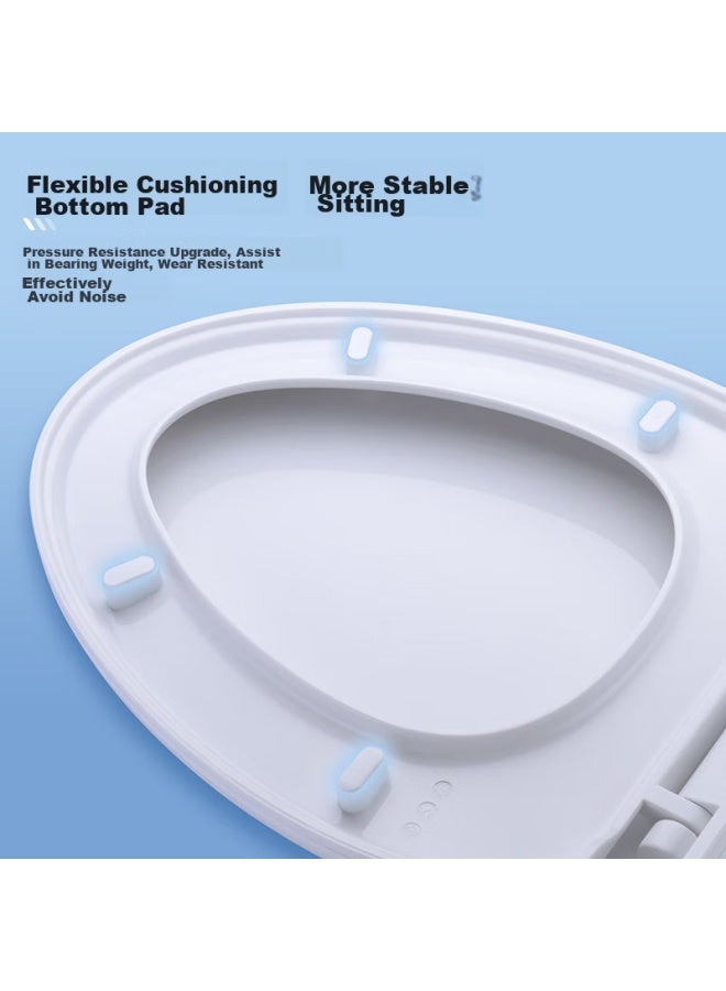 Larsd Toilet Seat Cover, Universal High-quality Toilet Seat Cover, Thickened Toilet Seat, V-shaped Toilet Seat Cover, Thickened Slow-close V-shaped V01 - Image 3